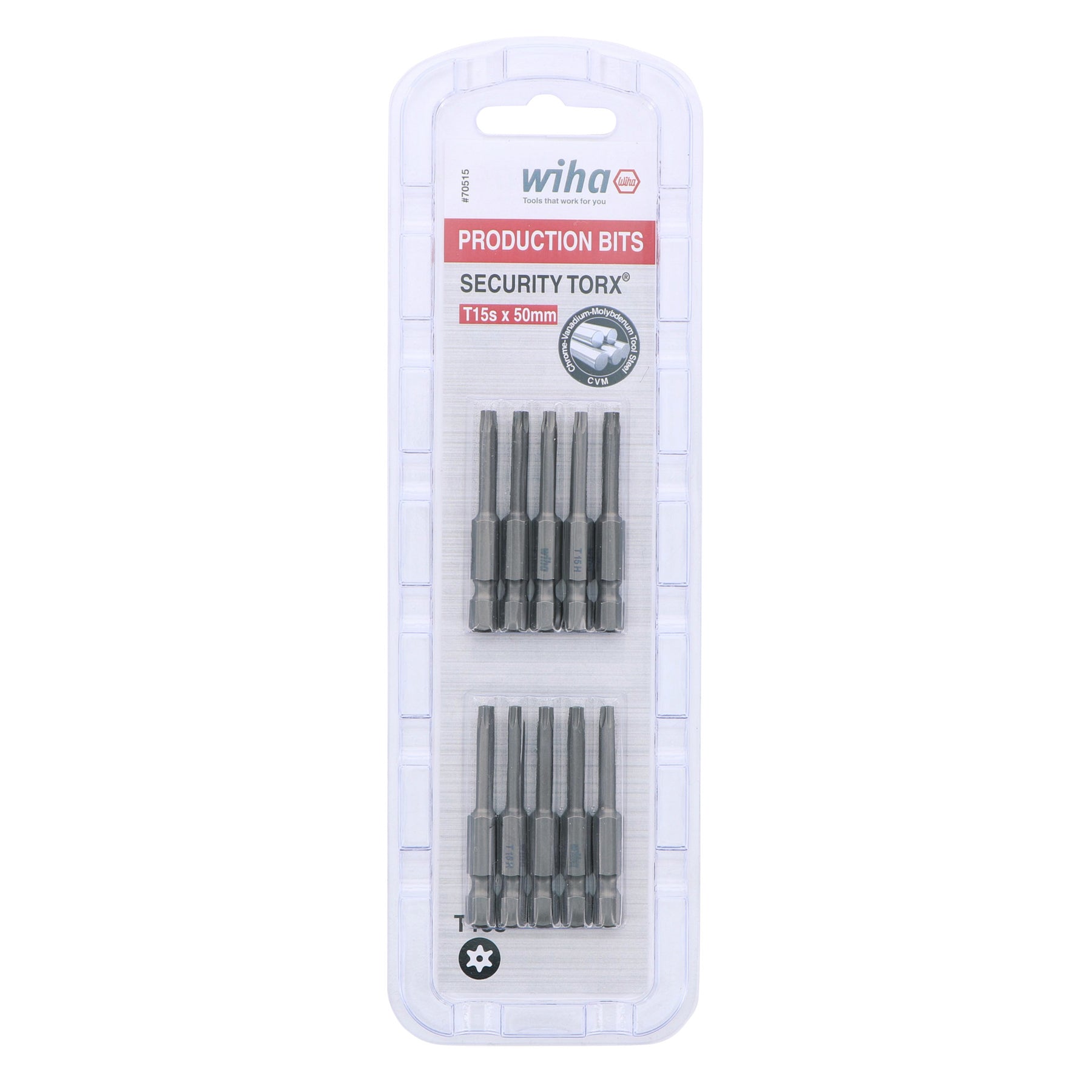 Security Torx Bit T15s - 50mm - 10 Pack