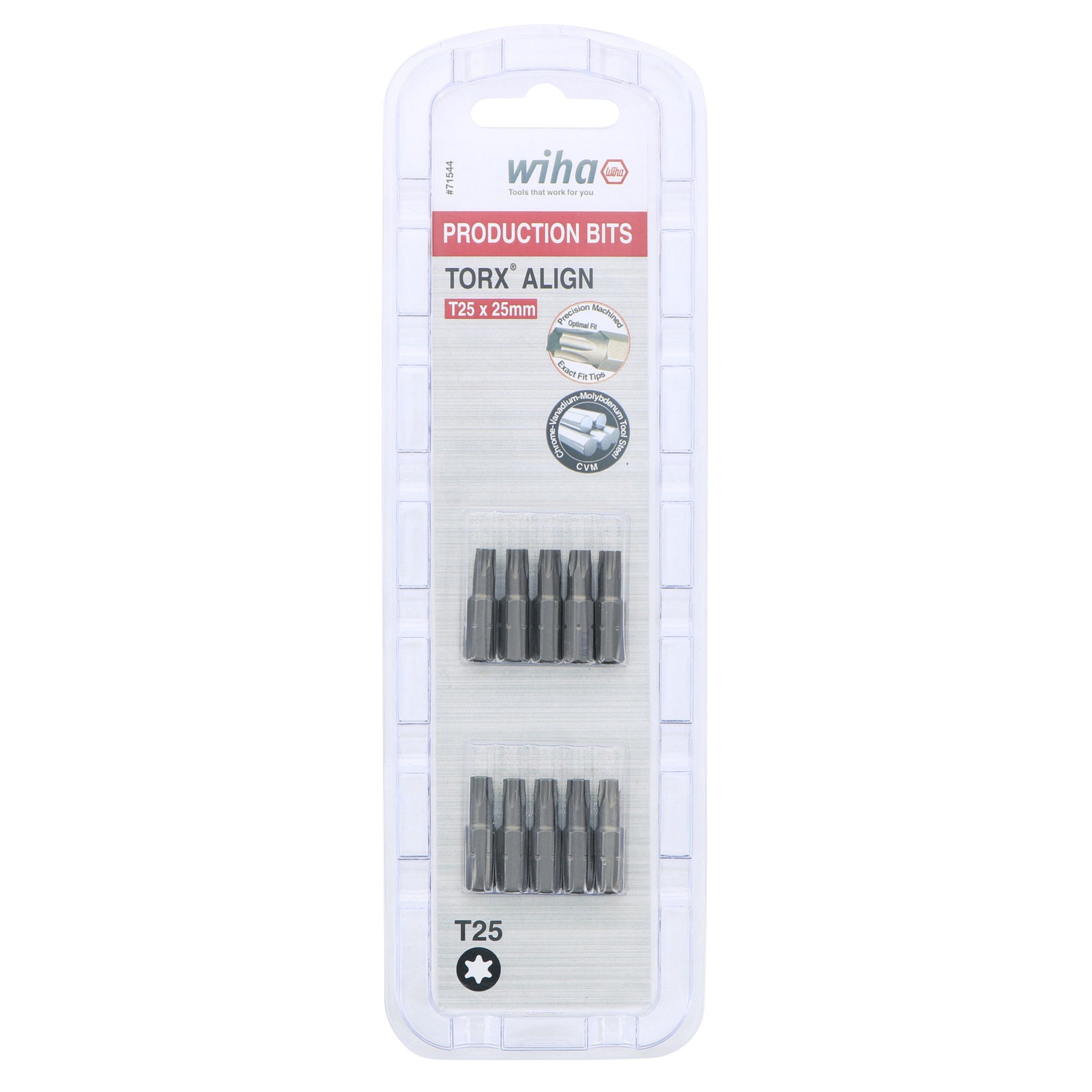Torx Align Insert Bit T25 x 25mm - 10 Pack