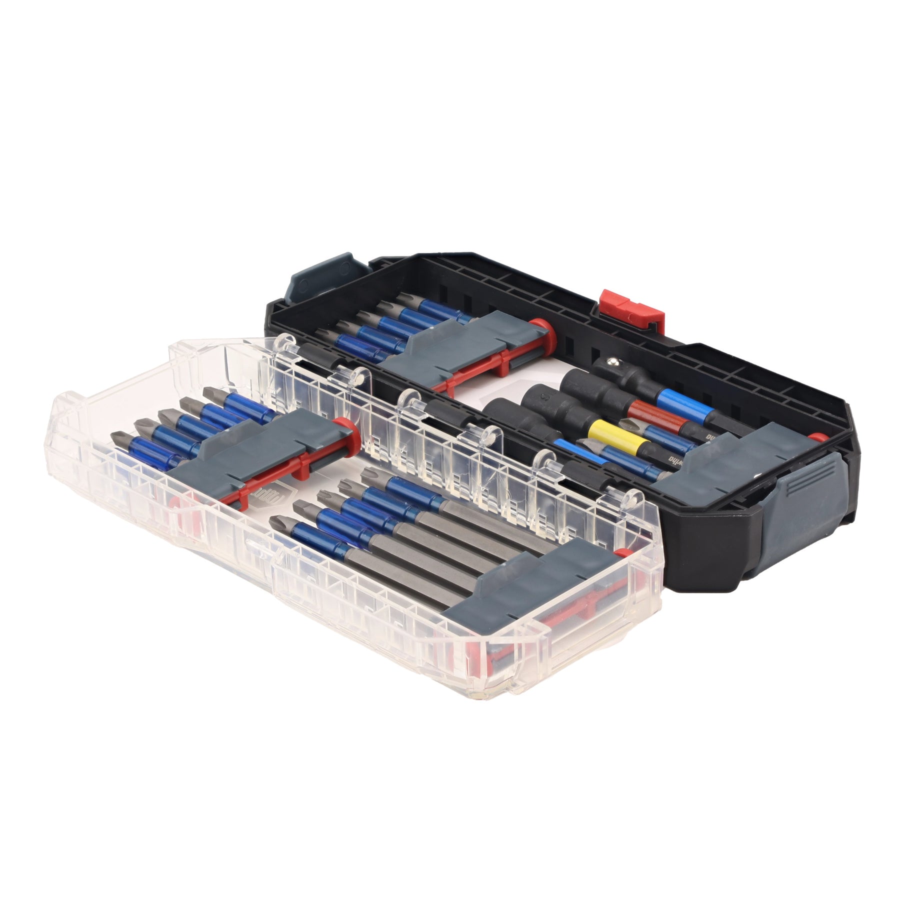 24 Piece GoStack TerminatorBlue Impact Bit Set with Nut Setters and Adapter