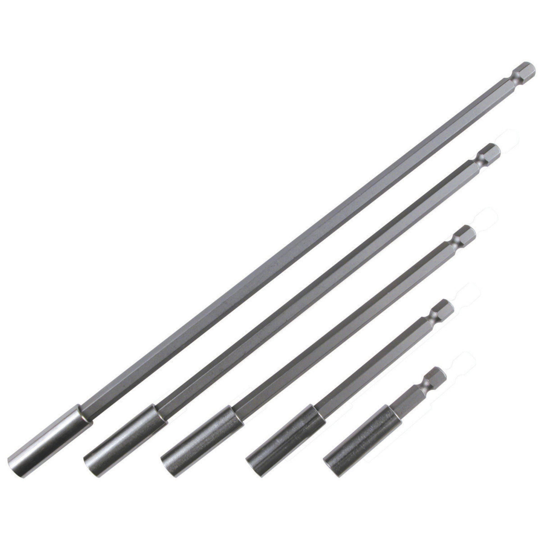 Wiha 71499 5 Piece Magnetic Retaining Ring 1/4" Bit Holder Set