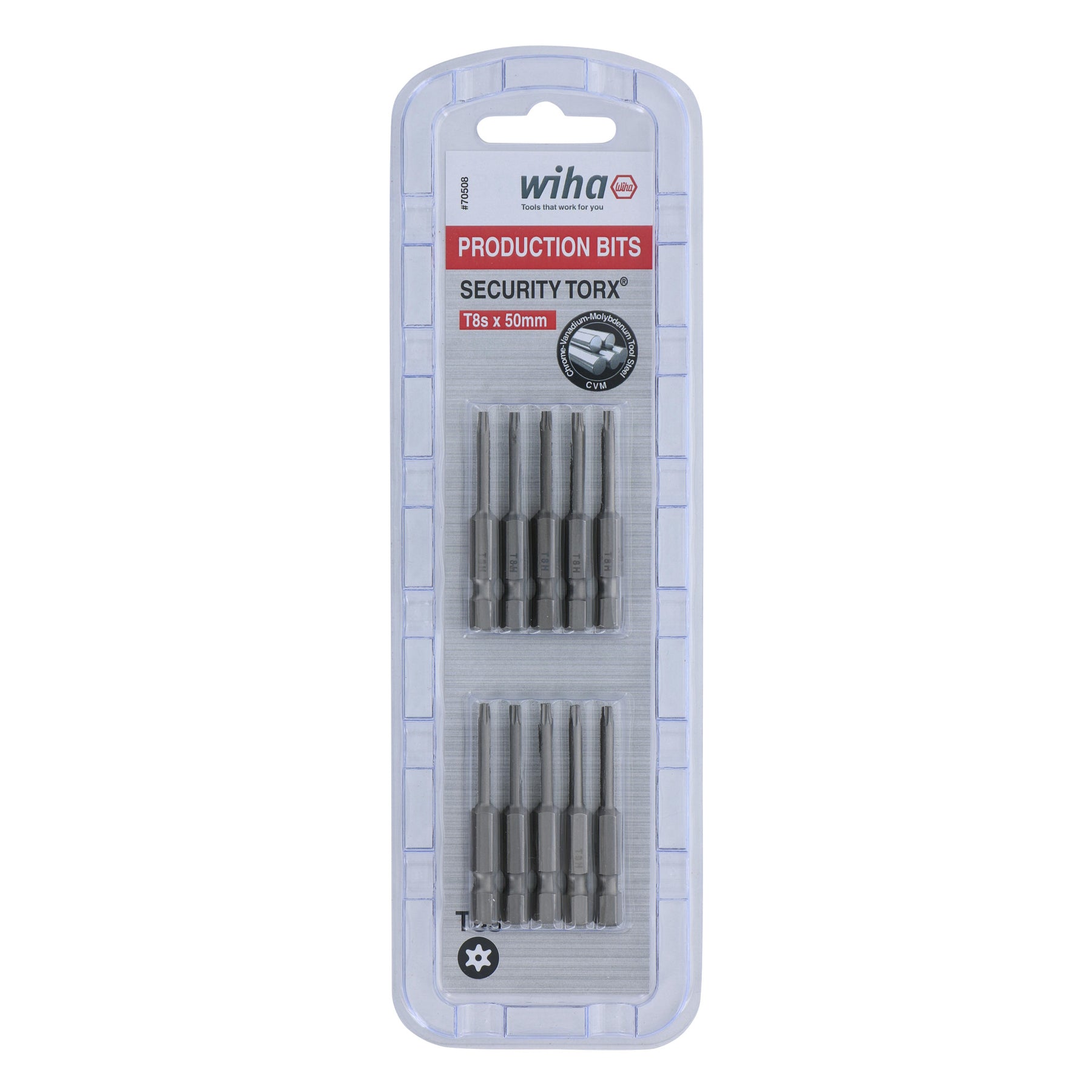 Security Torx Bit T8s - 50mm - 10 Pack