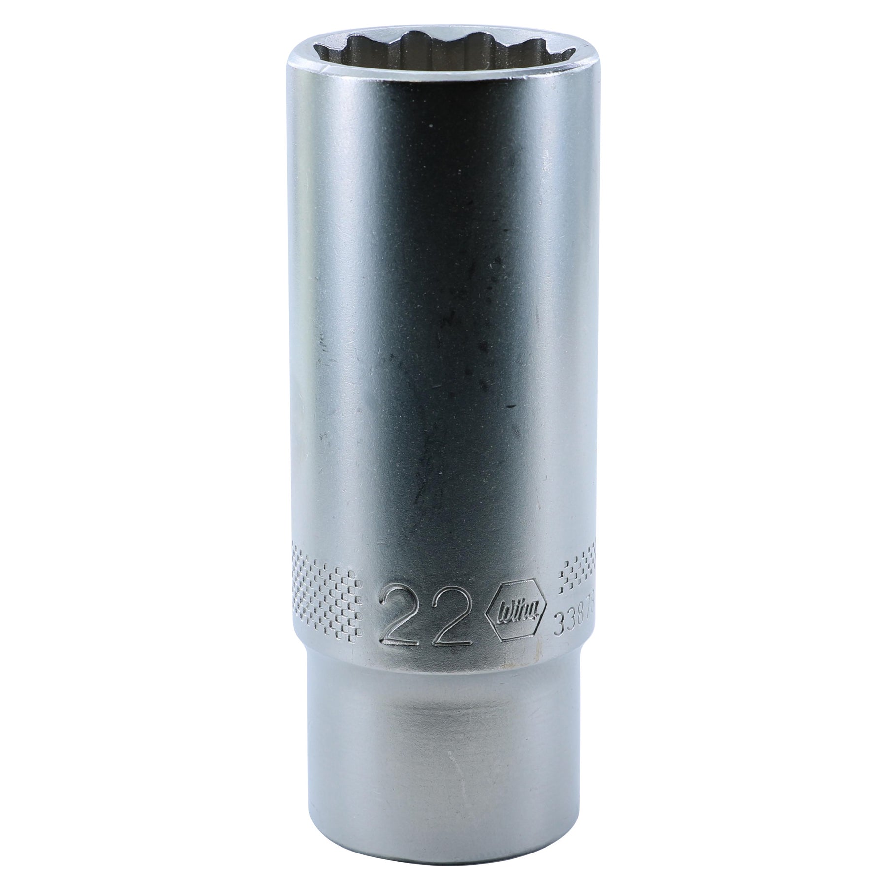 Wiha 33878 12 Point - 1/2" Drive Deep Socket 22.0mm