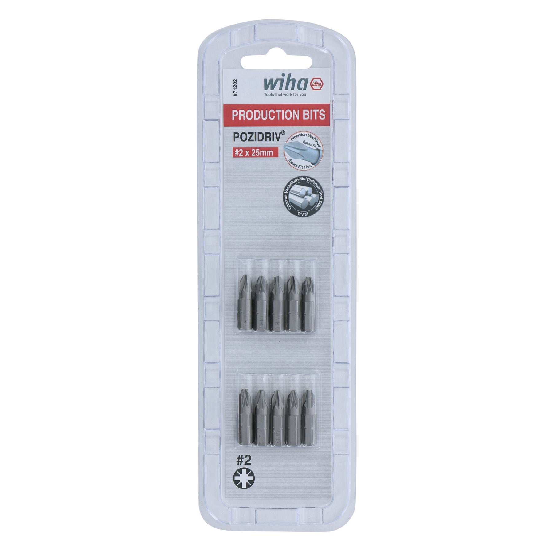 PoziDriv Bit #2 - 25mm - 10 Pack