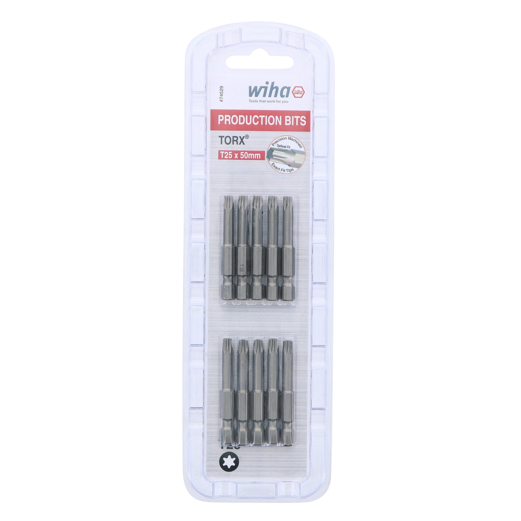 Torx Bit T25 - 50mm -  10 Pack