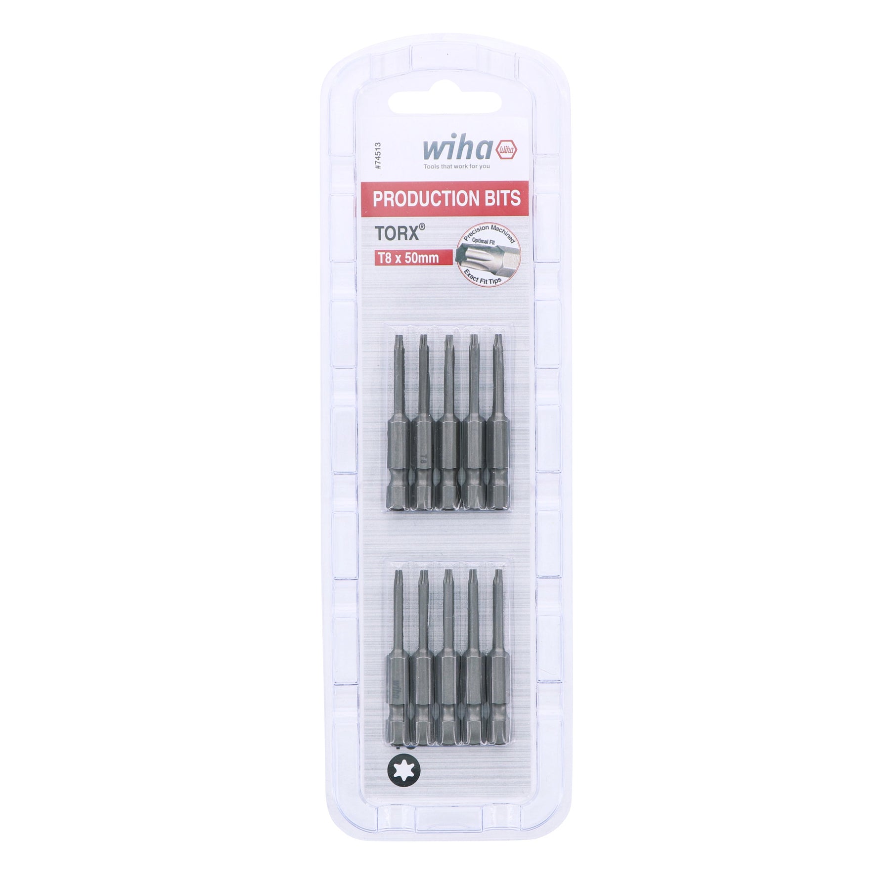 Torx Bit T8 - 50mm -  10 Pack
