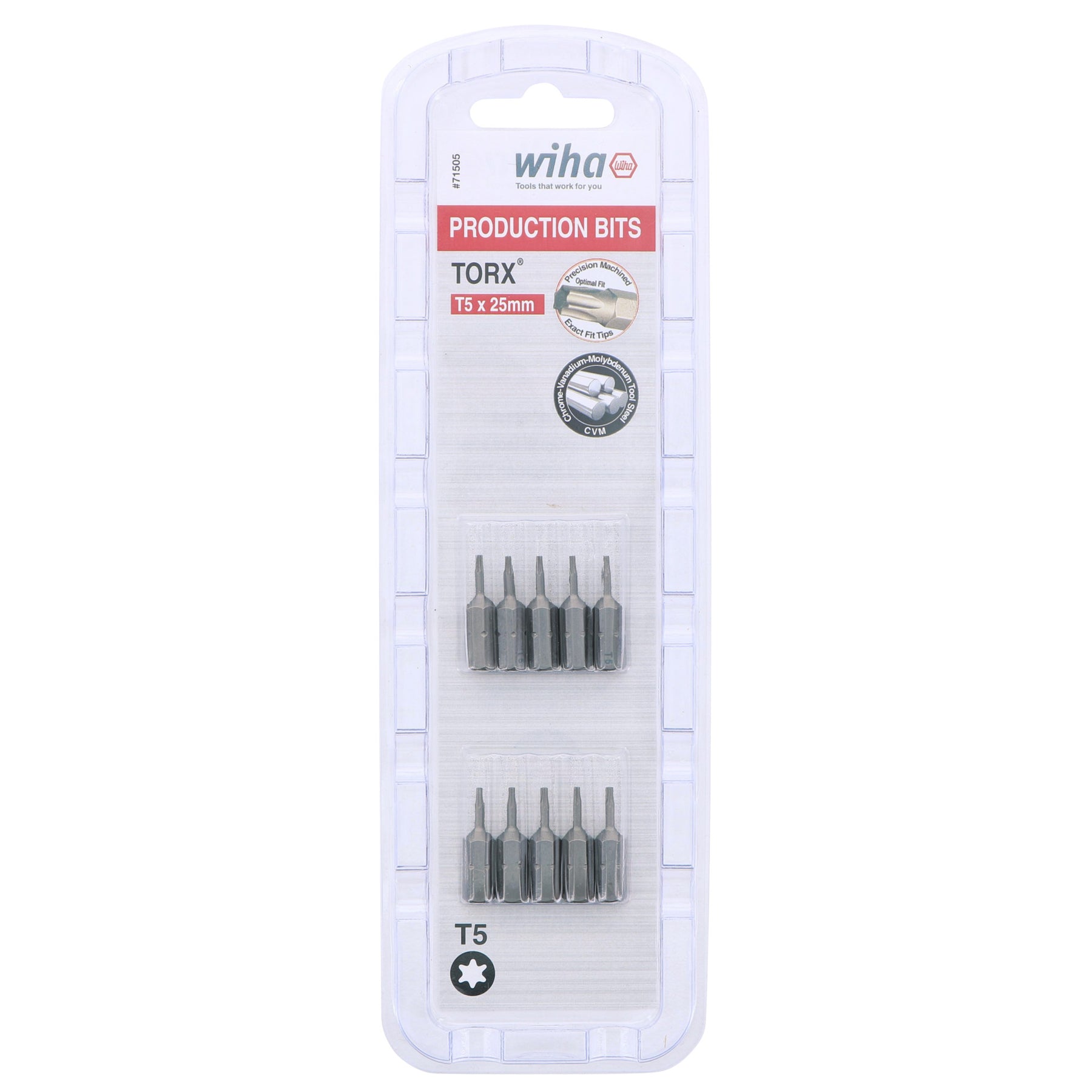 Torx Bit T5 - 25mm  - 10 Pack