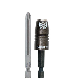 CentroFix 1/4" Quick Release Bit Holder with Bit Phillips #2