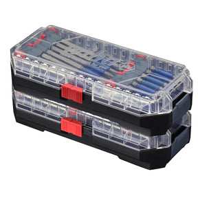 24 Piece GoStack TerminatorBlue Impact Bit Set with Nut Setters and Adapter