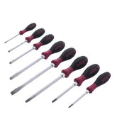 8 Piece MicroFinish XHeavy Duty Slotted and Phillips Screwdriver Set