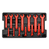 13 Piece Insulated Open End Wrench Tray Set - Metric
