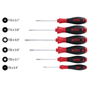 6 Piece SoftFinish MagicSpring Torx Screwdriver Set