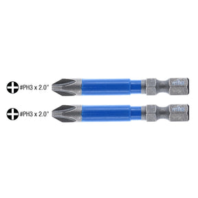 TerminatorBlue Impact Bit Phillips #3 - 2 Inch - 2 Pack