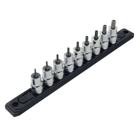 9 Piece 3/8" Drive Security Hex Bit Socket Set - SAE