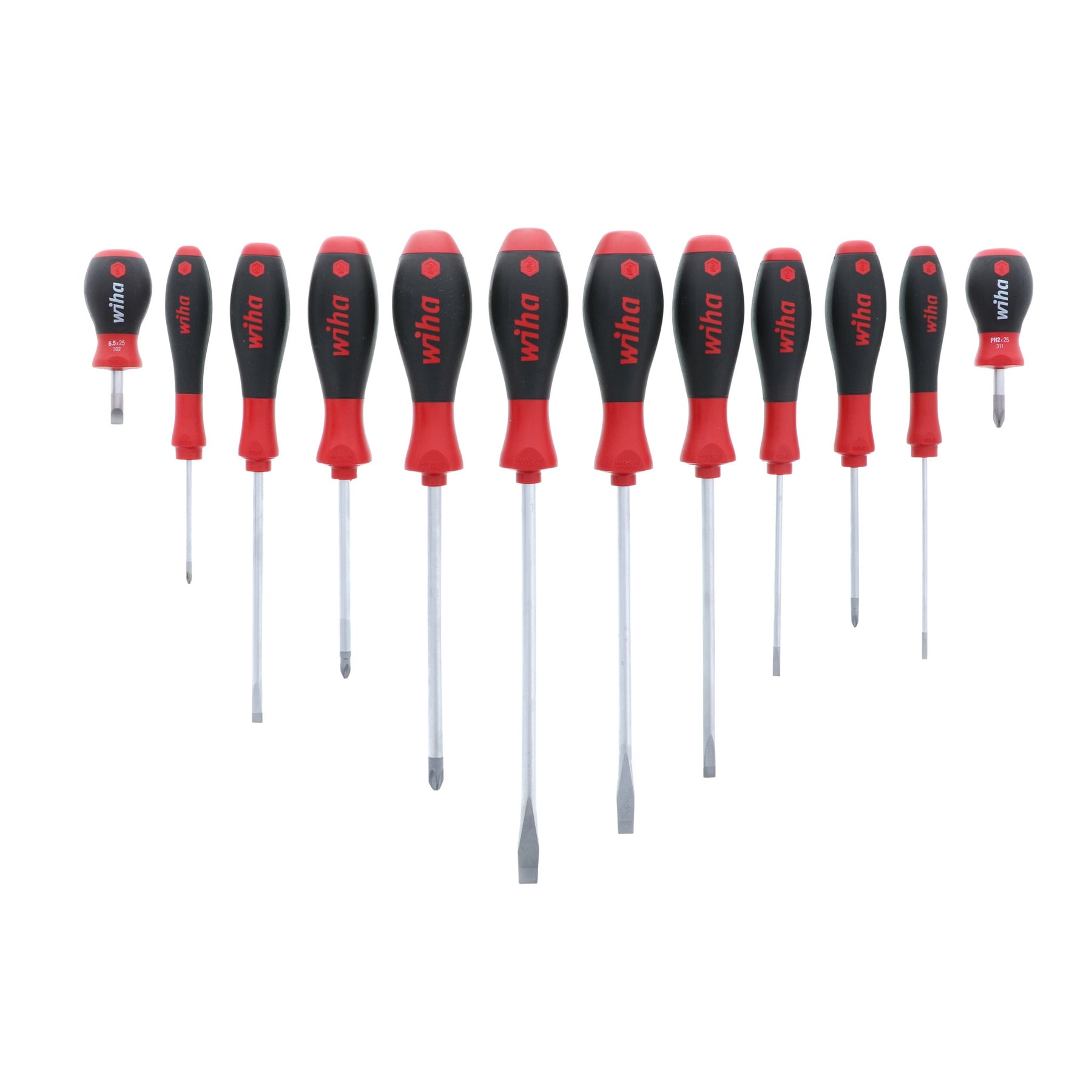 12 Piece SoftFinish Slotted and Phillips Screwdriver Set