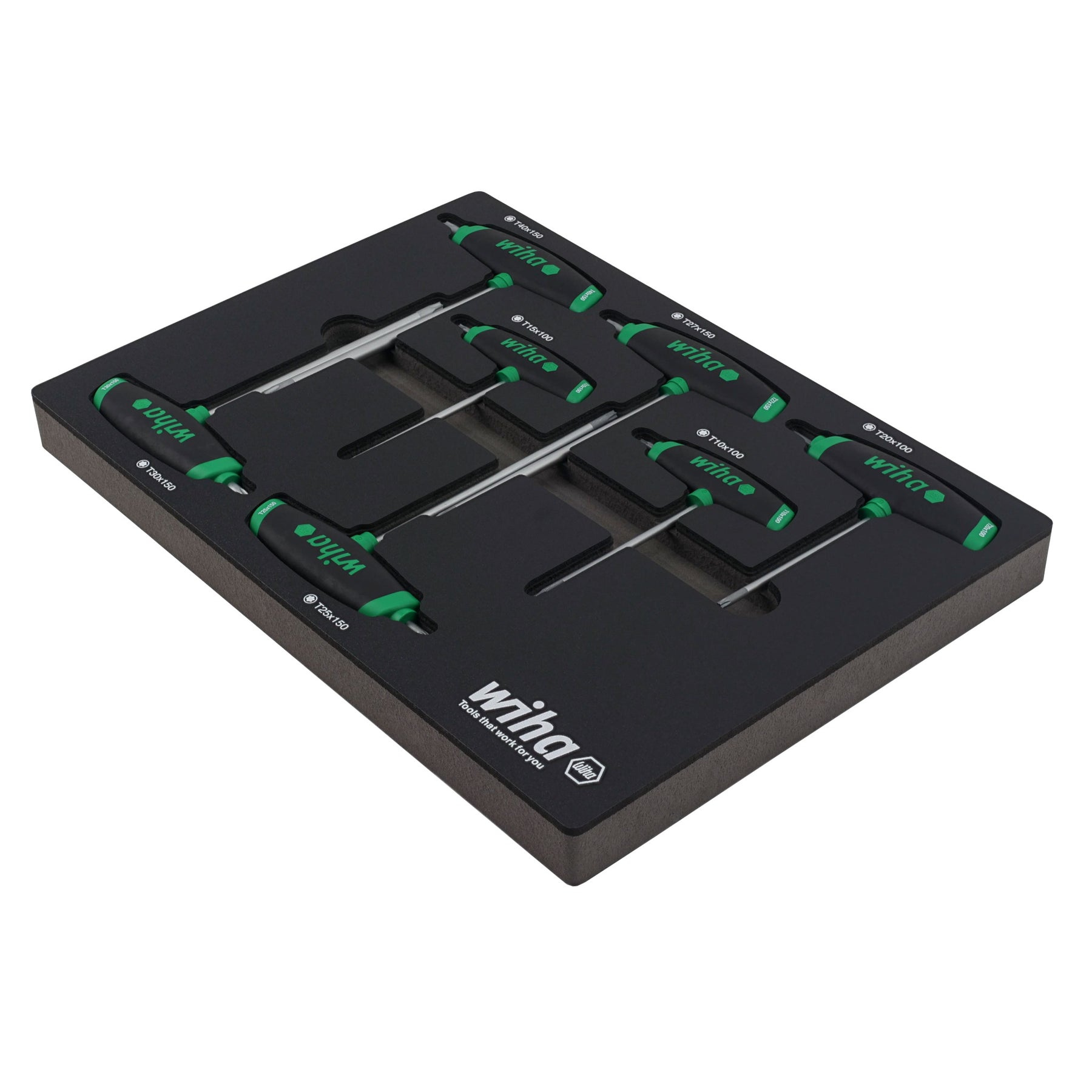 7 Piece SoftGrip Dual Drive Torx T-Handle Tray Set
