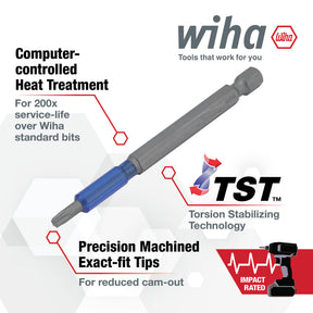 TerminatorBlue Impact Bit Torx® T15– 3.5" Length - 2 Pack