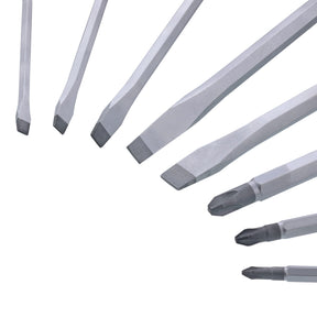 8 Piece MicroFinish XHeavy Duty Slotted and Phillips Screwdriver Set