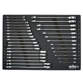 31 Piece Ratcheting Wrench Tray Set - SAE and Metric