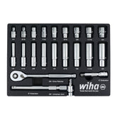 22 Piece 3/8" Drive Professional Standard and Deep Socket Tray Set - SAE