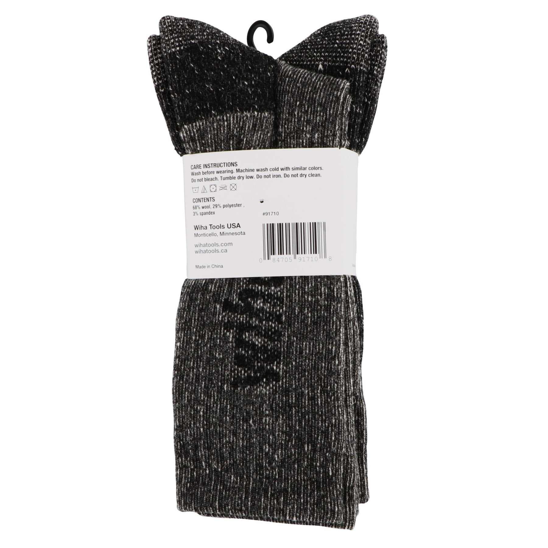 Wiha Wool Socks Grey One Size (2 Pack)