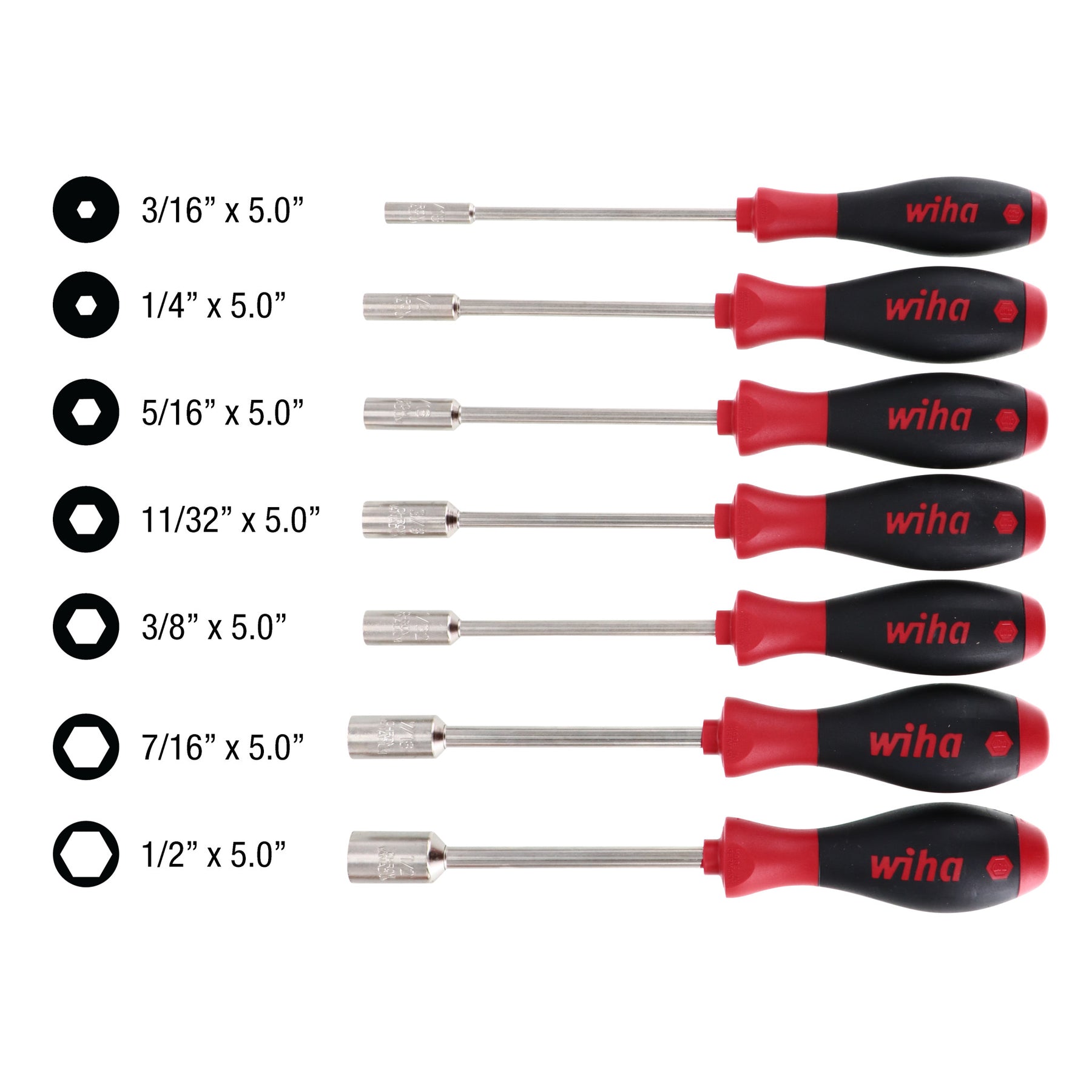 7 Piece SoftFinish Nut Driver Set - Inch