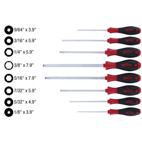 8 Piece SoftFinish MagicRing Ball End Screwdriver Set