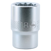 Wiha 33834 12 Point - 1/2" Drive Socket 18.0mm