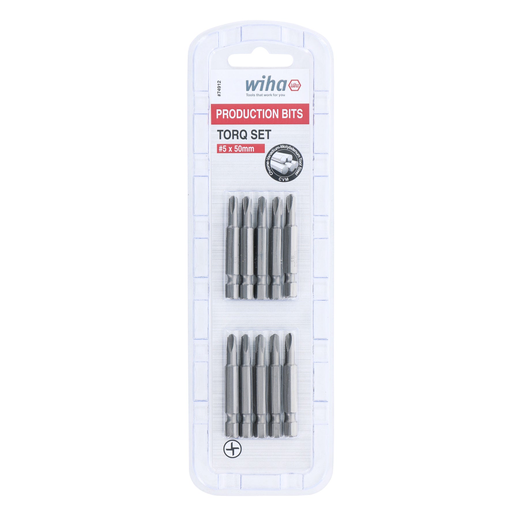 Torq-Set Bit #5 - 50mm -  10 Pack