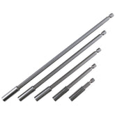 Wiha 71499 5 Piece Magnetic Retaining Ring 1/4" Bit Holder Set