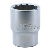 Wiha 33731 12 Point - 3/8 Inch Drive Socket - 16.0mm