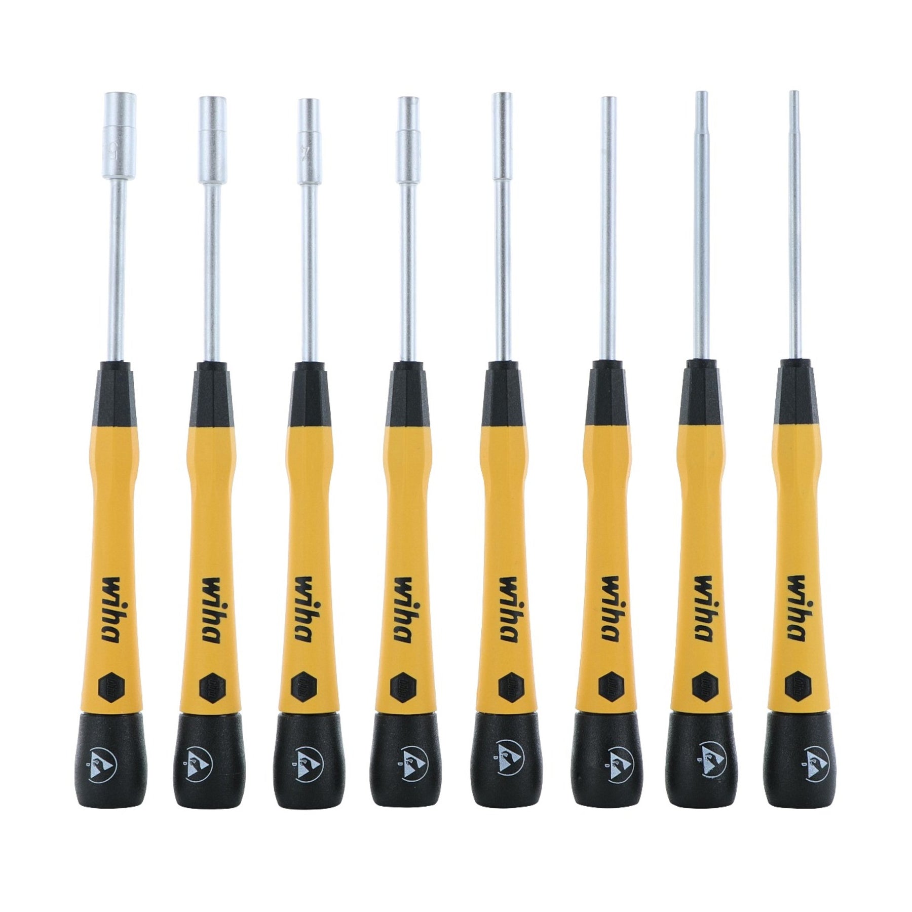Wiha 27789 8 Piece ESD Safe Picofinish Precision Nut Driver Set - Metric