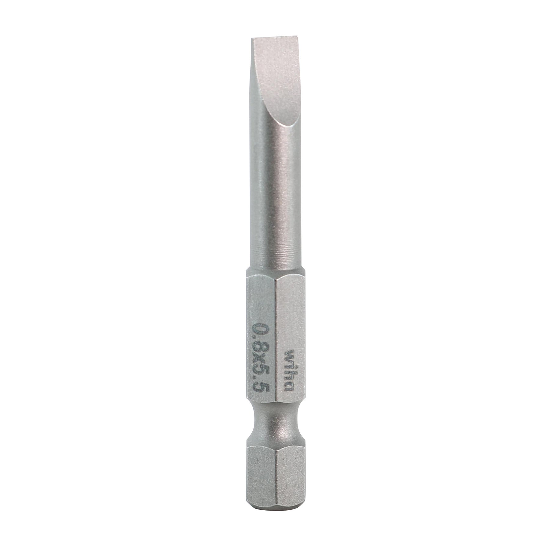 Wiha 74015 Slotted Bit 5.5 - 50mm -  10 Pack