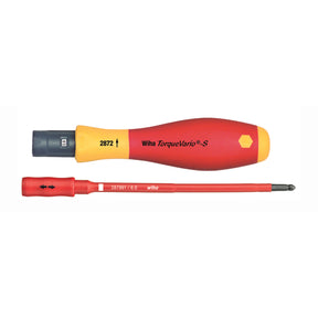 Wiha 28750 Insulated TorqueVario-S Handle 5-18 In/lbs with SlimLine Blade Holder