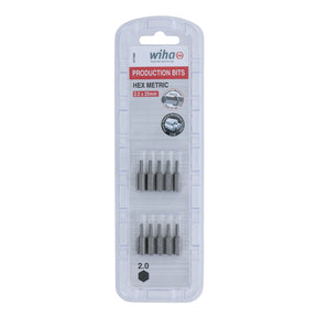Hex Bit 2.0mm - 25mm - 10 Pack