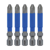 Wiha 70269 TerminatorBlue Impact Bit Phillips #2 - 2 Inch - 5 Pack