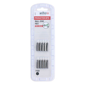 Ball End Hex Bit 7/32 - 25mm - 10 Pack