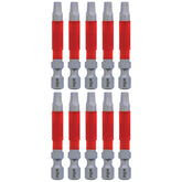 Wiha 76580 MaxxTor Impact Power Bit Square #3 x 49mm - 10 Pack