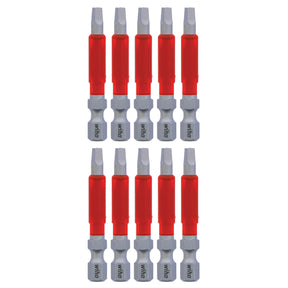 MaxxTor Impact Power Bit Square #2 x 49mm - 10 Pack