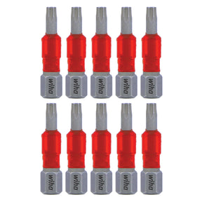 Wiha 76511 MaxxTor Impact Insert Bit Torx T15 - 29mm - 10 Pack